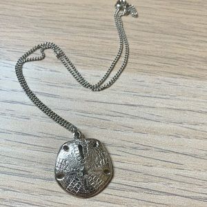 Silver Sand Dollar Necklace